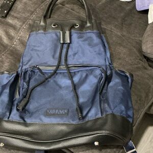 N/A Blue and Black Men's Backpack